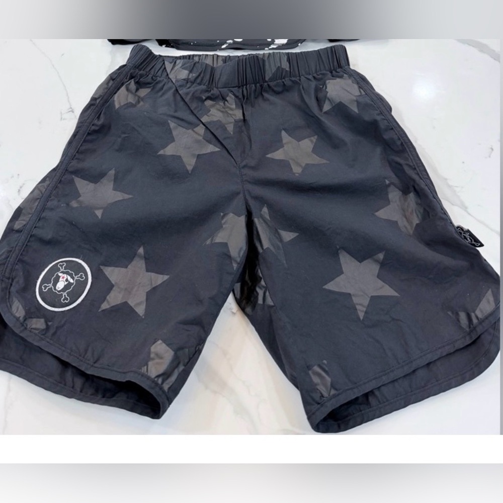 nununu Black Star Mesh Lined Swim Shorts